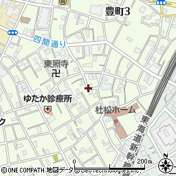 東京都品川区豊町4丁目周辺の地図