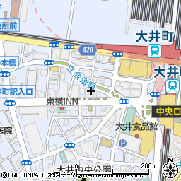 中央労働金庫大井支店周辺の地図