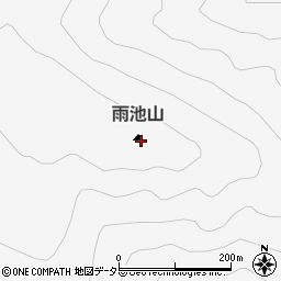 雨池山周辺の地図