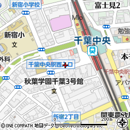 ナビパーク千葉新宿第３駐車場周辺の地図