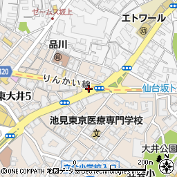 仙台坂周辺の地図