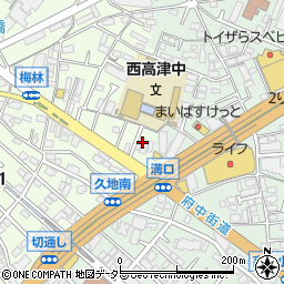 まなびの森保育園高津周辺の地図