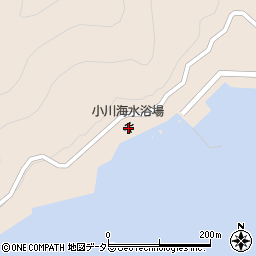 小川海水浴場周辺の地図