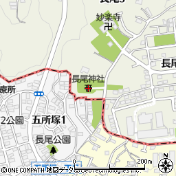 長尾神社周辺の地図