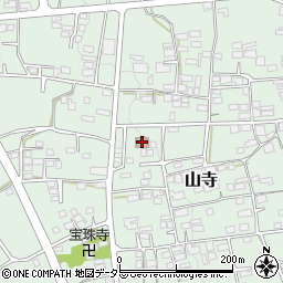 山寺区公会堂周辺の地図