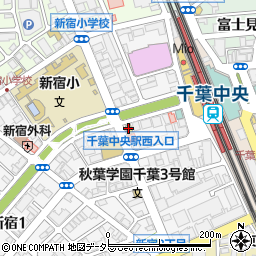 ファミリーマート千葉新宿店周辺の地図