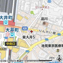 大井ニュー東京東口店事務所周辺の地図