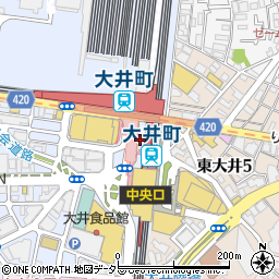 ミニミニ大井町店周辺の地図
