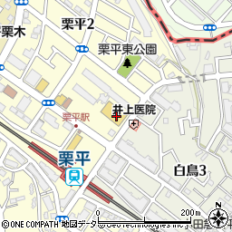 京樽　栗平小田急ＯＸ店周辺の地図