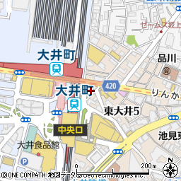大井町セントラル歯科周辺の地図
