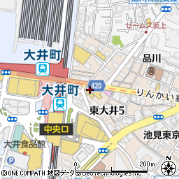 格安ビールと鉄鍋餃子 3 6 5酒場 大井町店周辺の地図