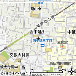 東京新聞　中延戸越周辺の地図
