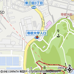 専修大入口・川崎ゴルフ﻿場入口周辺の地図