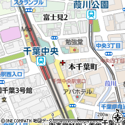 セブンイレブン千葉中央駅東口店周辺の地図