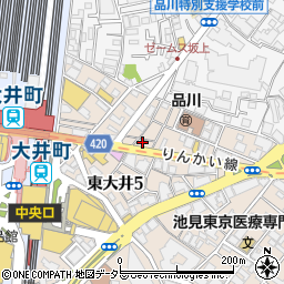 松屋 大井町店周辺の地図