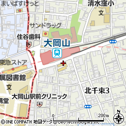 大岡山駅前郵便局周辺の地図
