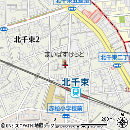 東京都大田区北千束2丁目周辺の地図