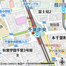 ファミリーマート千葉中央駅店周辺の地図