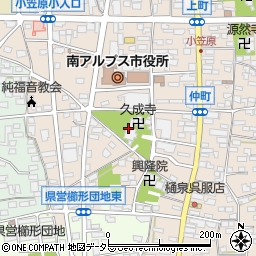 久成寺周辺の地図
