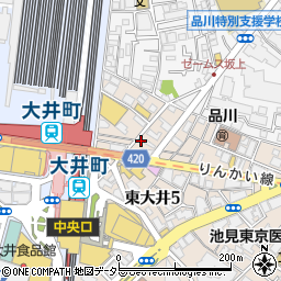 カクテルバー ロマン 大井町周辺の地図