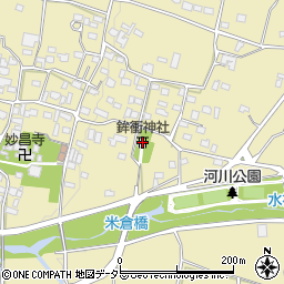 鉾衝神社周辺の地図