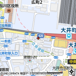 鳥貴族 大井町西口店周辺の地図
