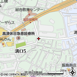 日本共産党高津区後援会周辺の地図