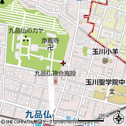 東京都世田谷区奥沢7丁目周辺の地図
