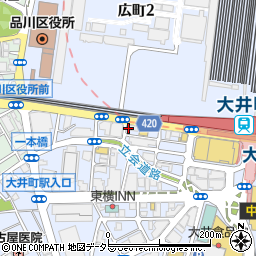 肉力屋　大井町西口店周辺の地図
