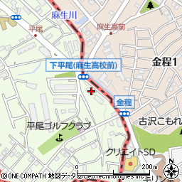 トイレつまり救急車２４稲城平尾店周辺の地図