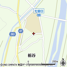 兵庫県美方郡新温泉町栃谷406-7周辺の地図