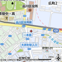 大井町とうまクリニック周辺の地図