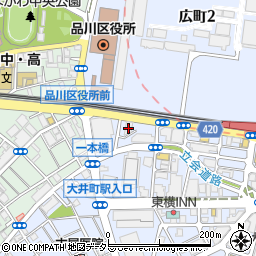 大井ニュー東京デルフィール周辺の地図