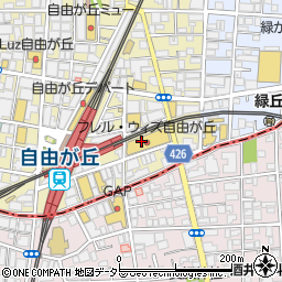 ジンズフレルウィズ自由が丘店周辺の地図