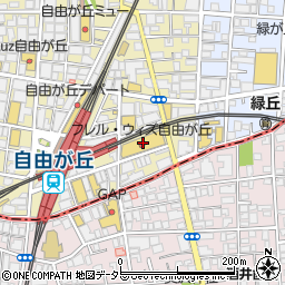 フレル・ウィズ自由が丘地下駐車場周辺の地図