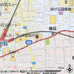 日本レンタカー東急自由が丘営業所周辺の地図