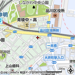 芝信用金庫大井支店周辺の地図