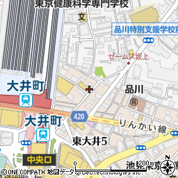 お宝本舗えびすや大井町店周辺の地図