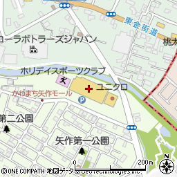 かわまち矢作モール周辺の地図