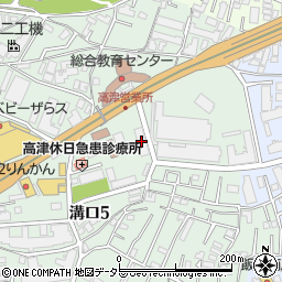 東急バス高津営業所周辺の地図