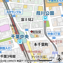 千葉県千葉市中央区本千葉町1周辺の地図