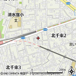 東京都大田区北千束周辺の地図