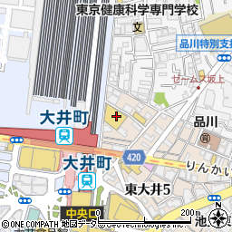 大井町中村眼科周辺の地図