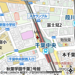 貸切×ダイニング べリエール 千葉中央店周辺の地図