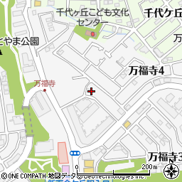 神奈川県川崎市麻生区万福寺周辺の地図