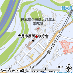 山梨県出先機関富士・東部建設事務所　用地課周辺の地図