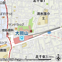 タイムズ東急病院第二・東急ウェリナ大岡山駐車場周辺の地図