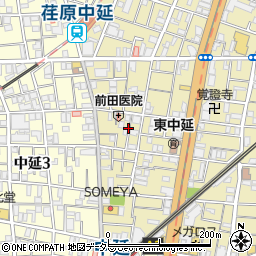 東京都品川区東中延2丁目周辺の地図