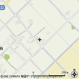 千葉県山武市蓮沼イ1423周辺の地図