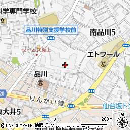 東京都品川区南品川5丁目周辺の地図